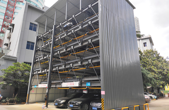 機(jī)械式停車場(chǎng)六層立體車庫(kù)-升降橫移式