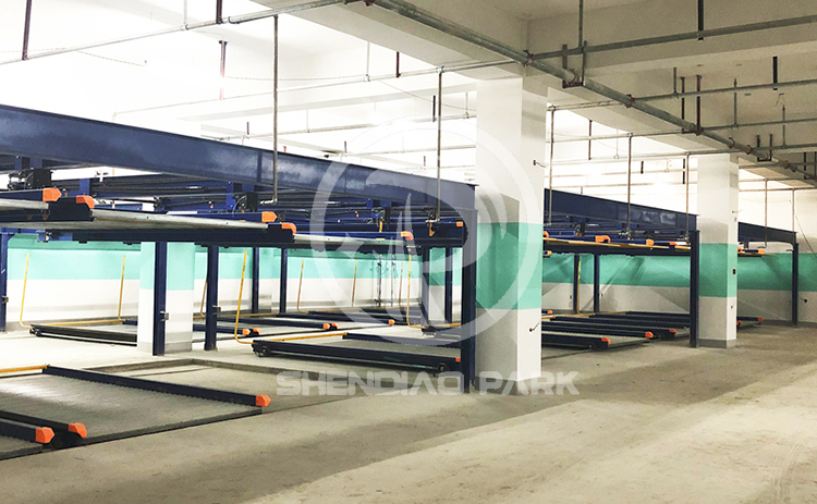 神雕智能地下雙層機(jī)械車位案例實拍